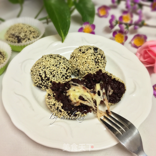 芝心黑米饭团的做法步骤:12