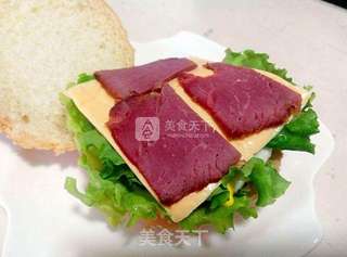 快手早餐——汉堡包的做法步骤:6