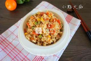 电饭煲香肠杂蔬煲仔饭的做法步骤:8