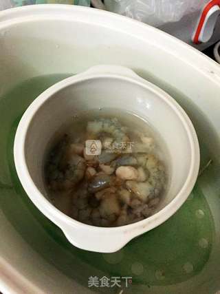 干贝虾仁糙米粥的做法步骤:2