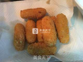 黄金芋泥条的做法步骤:9