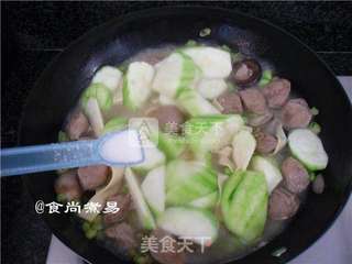 牛肉丸杂菜锅的做法步骤:17