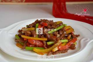 干煸牛肉丝的做法步骤:13