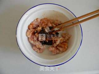 清蒸豆腐狮子头的做法步骤:2