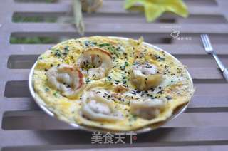 蛋煎饺子的做法步骤:9