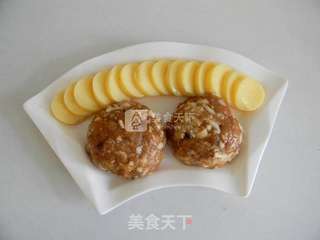 清蒸豆腐狮子头的做法步骤:5