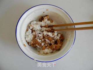 清蒸豆腐狮子头的做法步骤:3