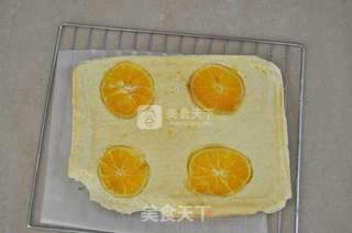 桔子蛋糕卷的做法步骤:16