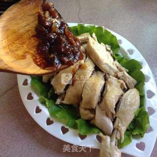 葱油鸡的做法步骤:8