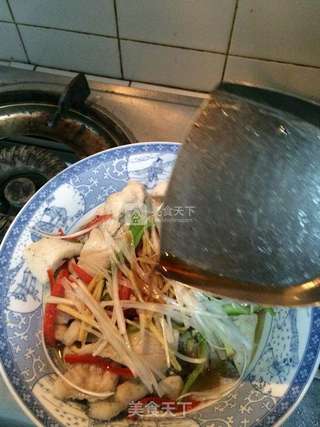 葱油淋鱼片的做法步骤:9