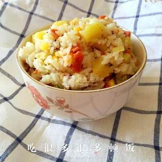 土豆培根焖饭的做法步骤:7