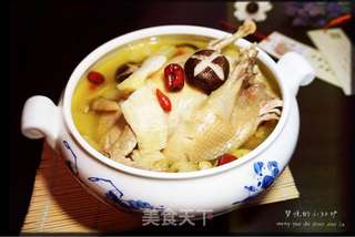 香菇竹荪老鸡汤的做法步骤:12