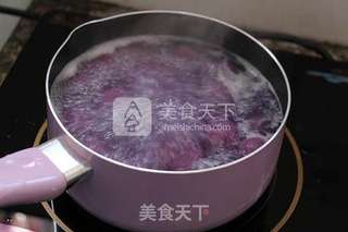 寓意美好的【黑芝麻紫薯汤圆】的做法步骤:4