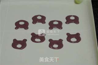 萌哒哒的小熊紫薯卷的做法步骤:8