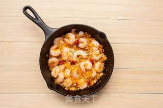 避风塘虾仁的做法步骤:8