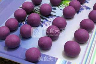 寓意美好的【黑芝麻紫薯汤圆】的做法步骤:3