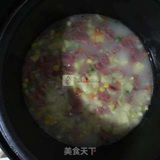 土豆培根焖饭的做法步骤:5