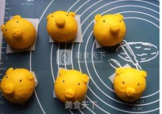 黄金猪猪馒头的做法步骤:4