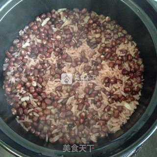 红豆糯米饭的做法步骤:5