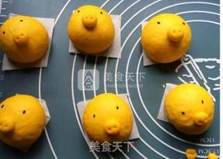 黄金猪猪馒头的做法步骤:3