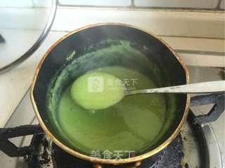 煎三文鱼佐青豆酱的做法步骤:9