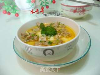 肉末蛋羹的做法步骤:11