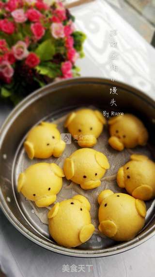 招财金猪小馒头的做法步骤:12