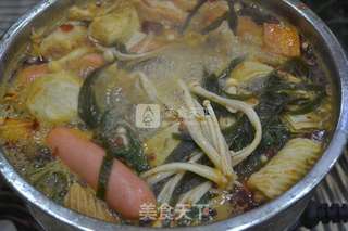鸡骨汤火锅的做法步骤:20