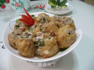 蒸粉丝酿豆腐的做法步骤:12