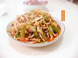 芹菜墨鱼木耳豆腐丝的做法步骤:18
