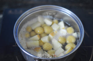 薯圆水果甜汤的做法步骤:8