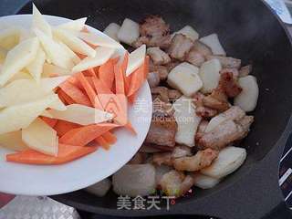 干锅年糕肉片的做法步骤:8