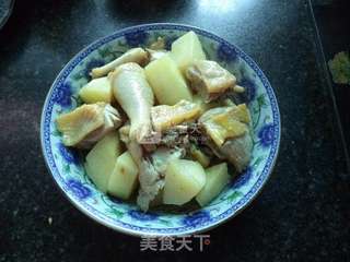 土豆三黄鸡的做法步骤：8