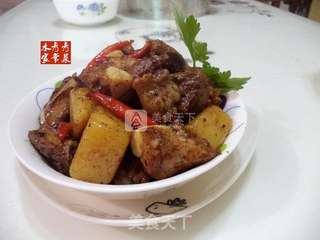 土豆焖排骨的做法步骤:12