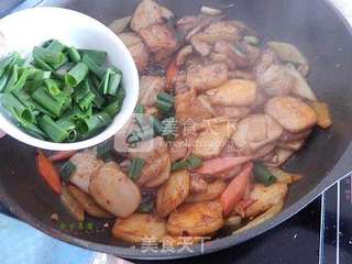 干锅年糕肉片的做法步骤:11