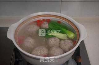 清炖狮子头的做法步骤:9