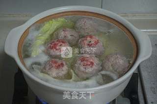 清炖狮子头的做法步骤:5