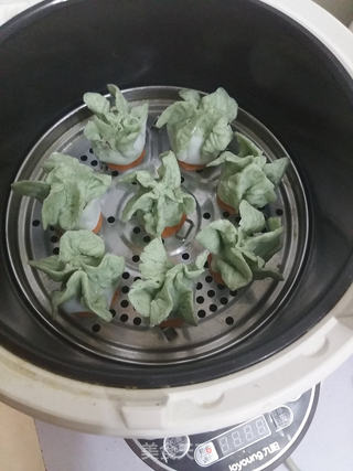 翡翠白菜饺的做法步骤:17