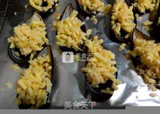 蒜蓉芝士烤青口的做法步骤:6