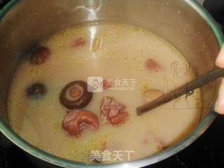 栗子香菇红豆鸡汤的做法步骤:6