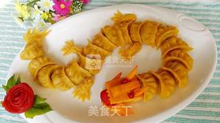 龙形蒸饺的做法步骤:21
