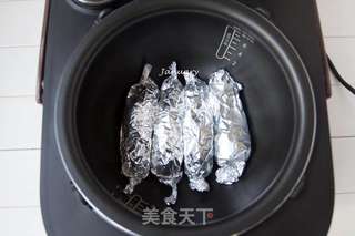 鸡腿包黑米的做法步骤:9