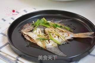 微波炉版美味平鱼的做法步骤:9