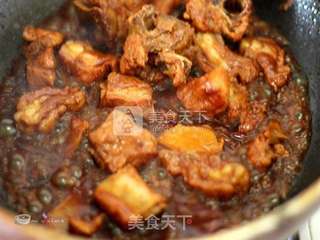 【年夜饭健康大菜】无油少盐版红烧排骨的做法步骤:9
