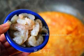 鲜虾番茄疙瘩汤的做法步骤:7