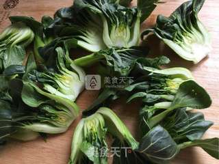 蚝油香菇菜心的做法步骤:3