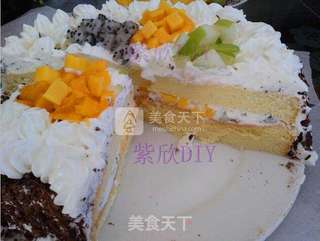 8寸黑森林水果蛋糕的做法步骤:19