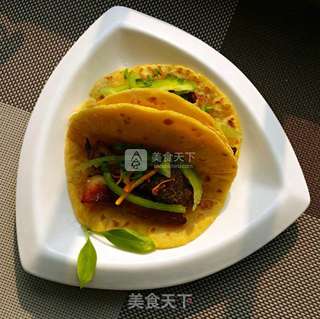 香橙牛奶脆皮猪肉卷饼的做法步骤:9