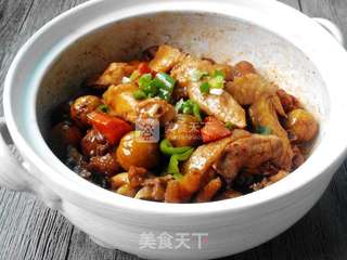 栗子鸡煲的做法步骤:10