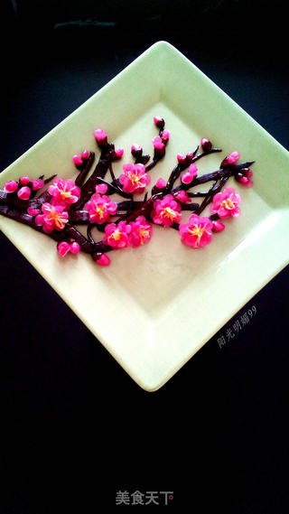 红梅报春(新年寓意甜点)的做法步骤:34